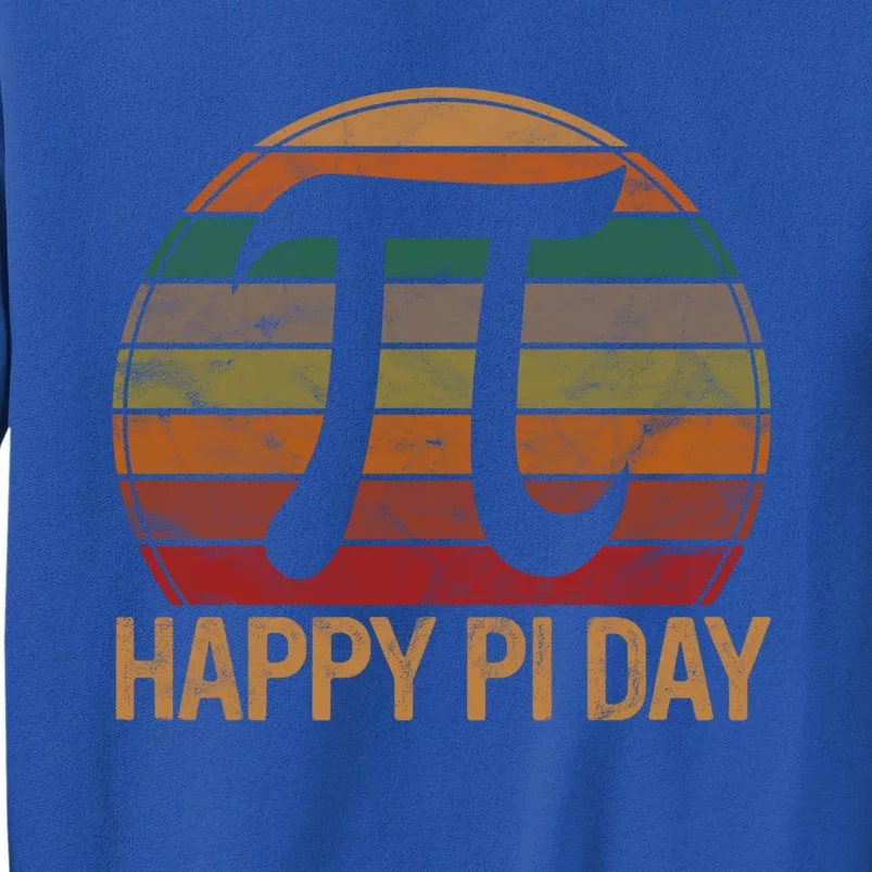 Retro Happy Pi Day Sunset Gift Math Teacher Geek Pi Day Gift Sweatshirt