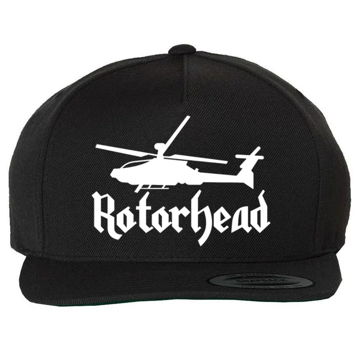 Rotorhead Helicopter Pilot Wool Snapback Cap