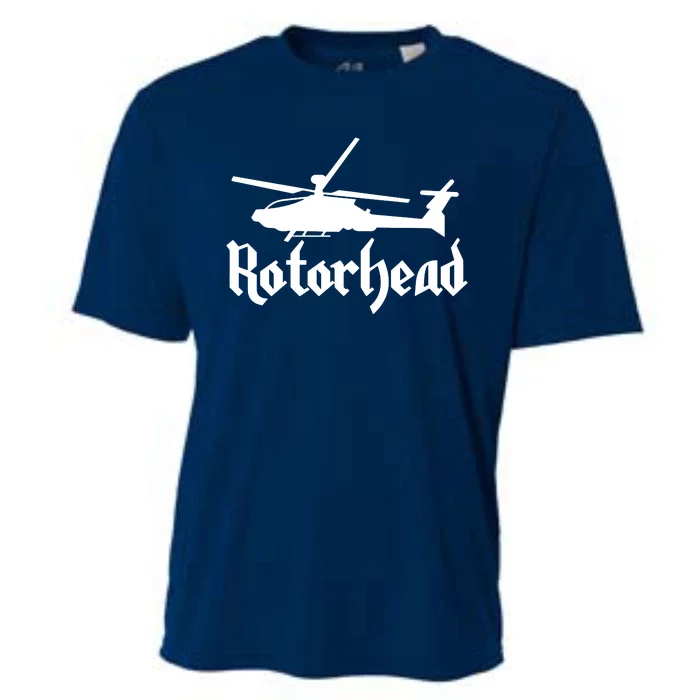 Rotorhead Helicopter Pilot Cooling Performance Crew T-Shirt