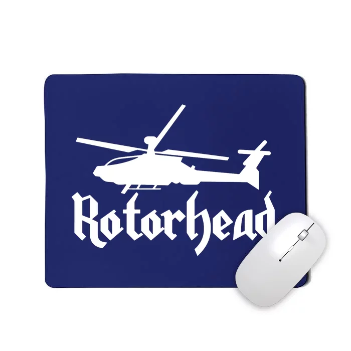 Rotorhead Helicopter Pilot Mousepad