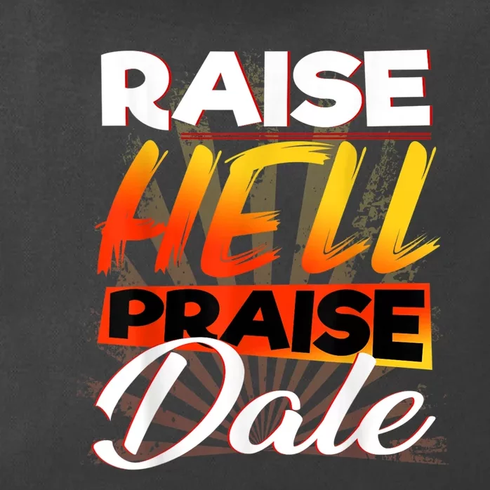 Raise Hell Praise Dale Vintage Zip Tote Bag