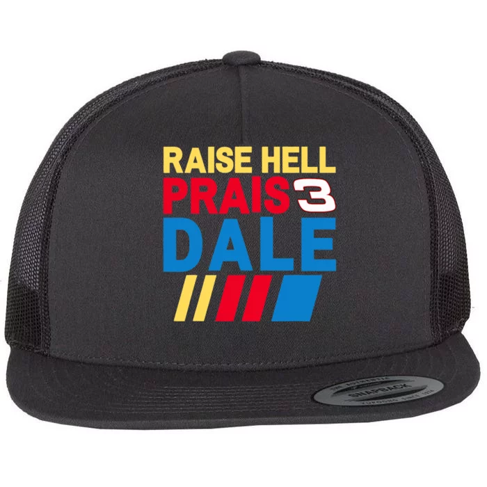 Raise Hell Praise Dale Vintage Funny Flat Bill Trucker Hat