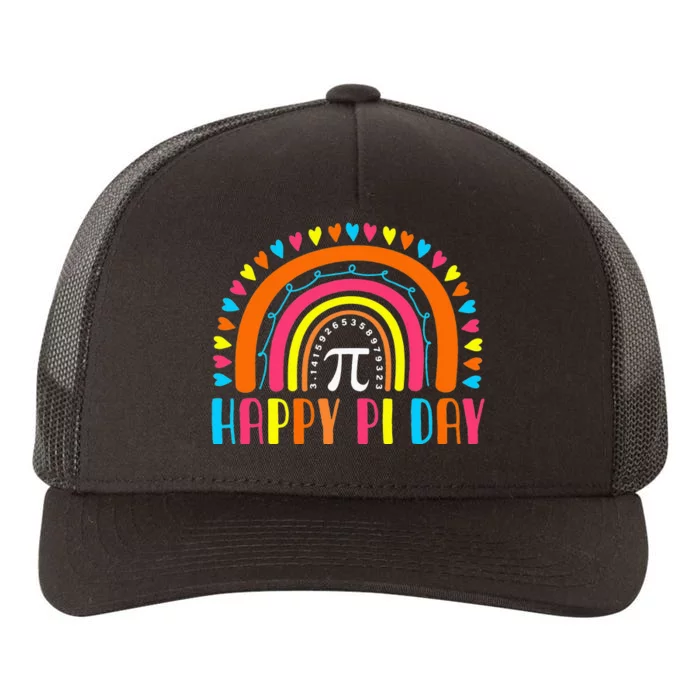 Rainbow Happy Pi Day Math Teacher Pi Day Yupoong Adult 5-Panel Trucker Hat