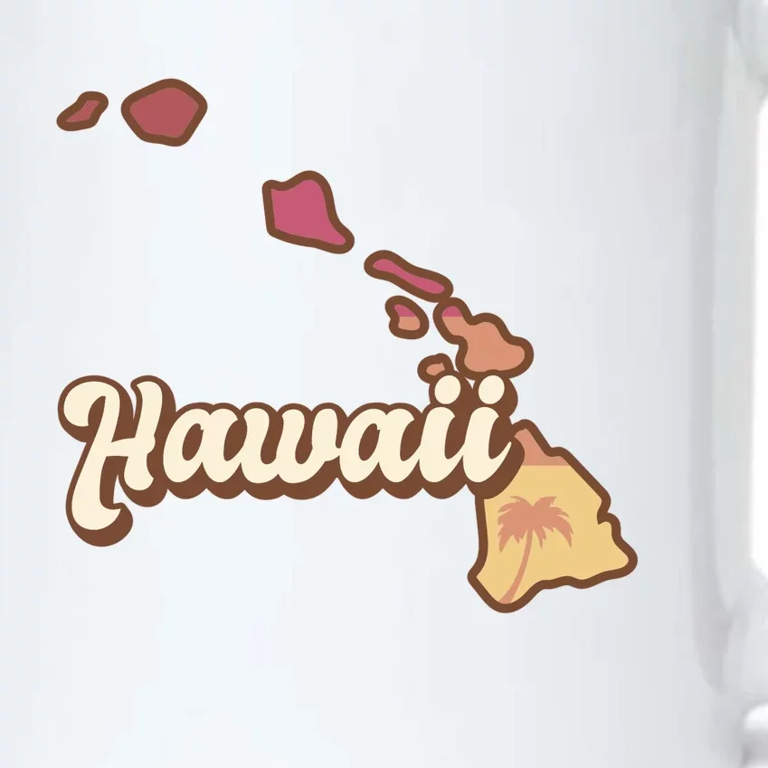 Retro Hawaii Black Color Changing Mug