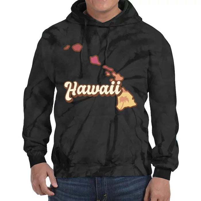 Retro Hawaii Tie Dye Hoodie