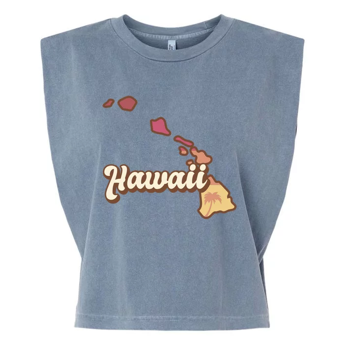 Retro Hawaii Garment-Dyed Women's Muscle Tee