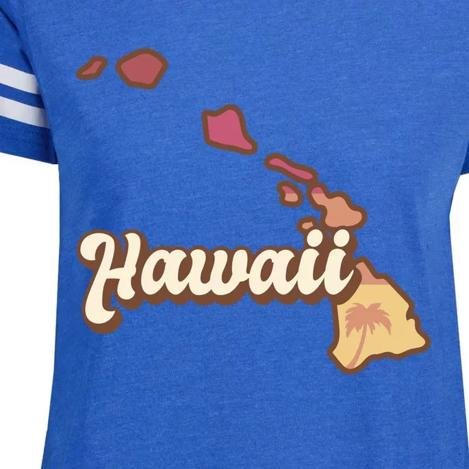 Retro Hawaii Enza Ladies Jersey Football T-Shirt