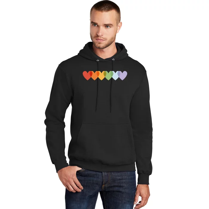 Rainbow Hearts Hoodie