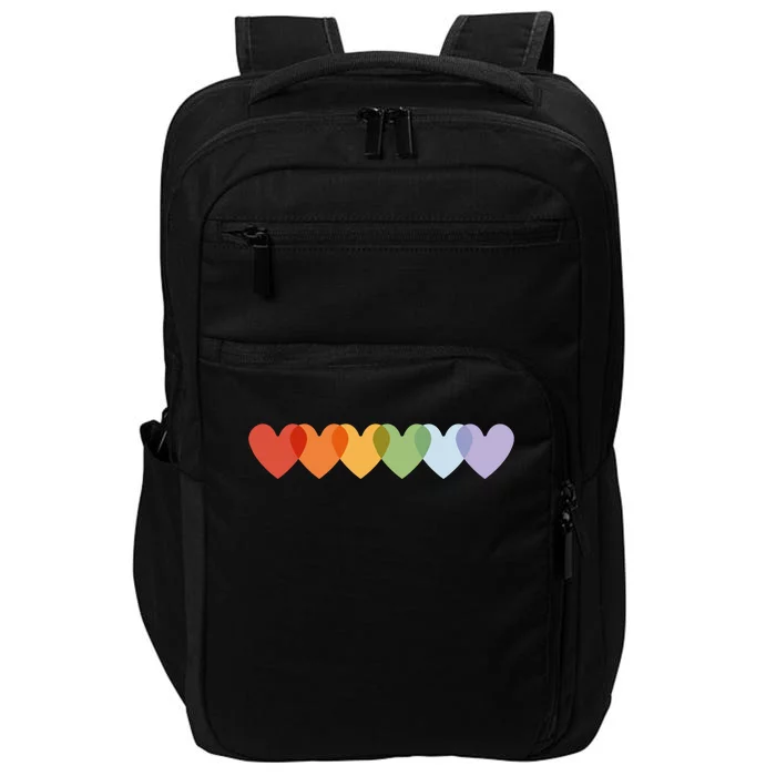 Rainbow Hearts Impact Tech Backpack