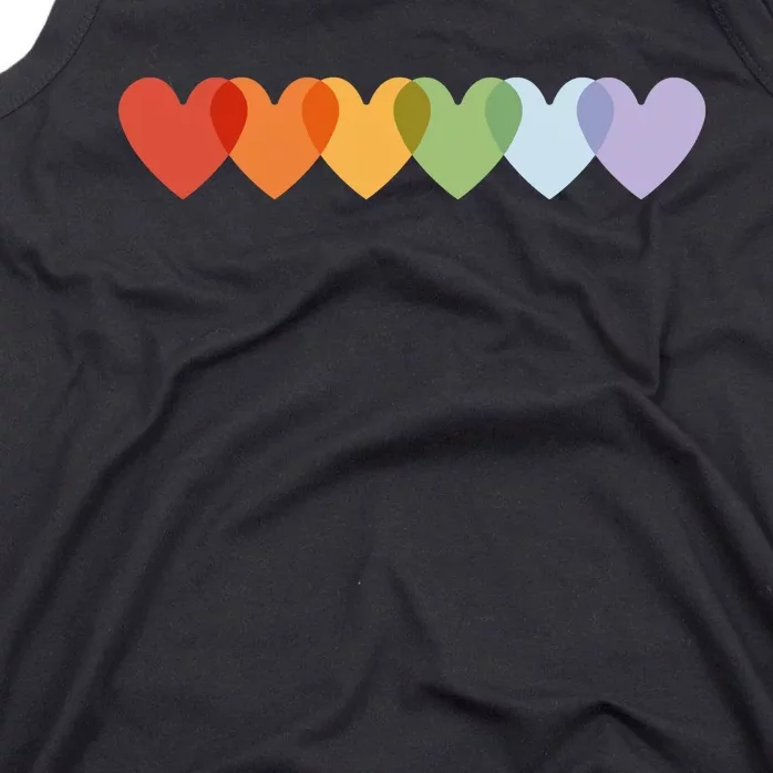 Rainbow Hearts Tank Top