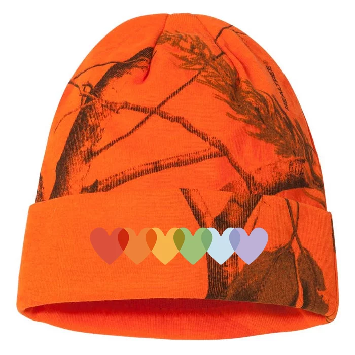 Rainbow Hearts Kati - 12in Camo Beanie