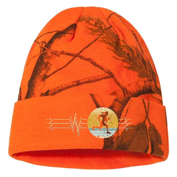 Running Heartbeat Runner Vintage Sunset Gift Kati - 12in Camo Beanie