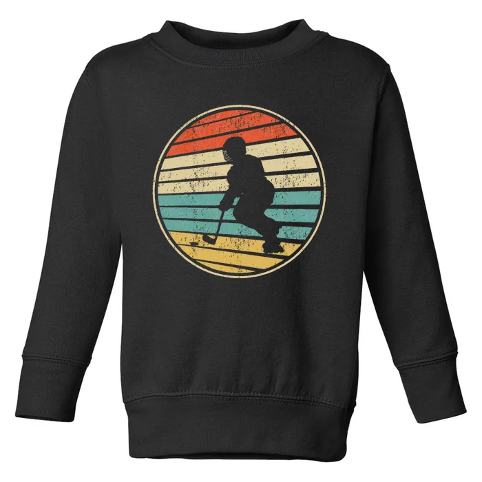 Roller Hockey Retro Vintage 70s 80s Rink Hockey Lovers Toddler Sweatshirt