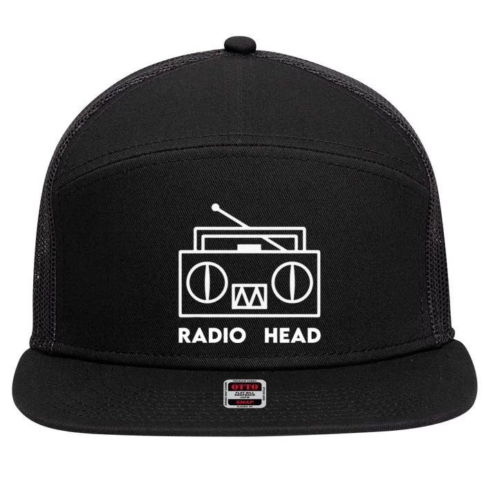 Radio Head 7 Panel Mesh Trucker Snapback Hat