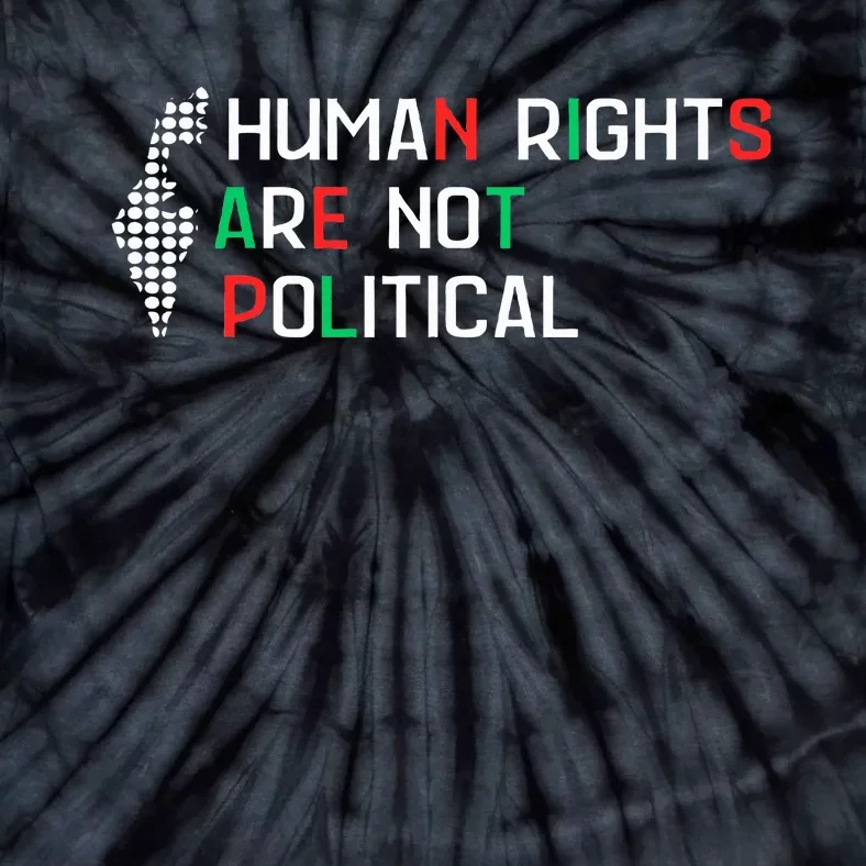 retro Human Rights Are Not Political Support Palestine Tie-Dye T-Shirt