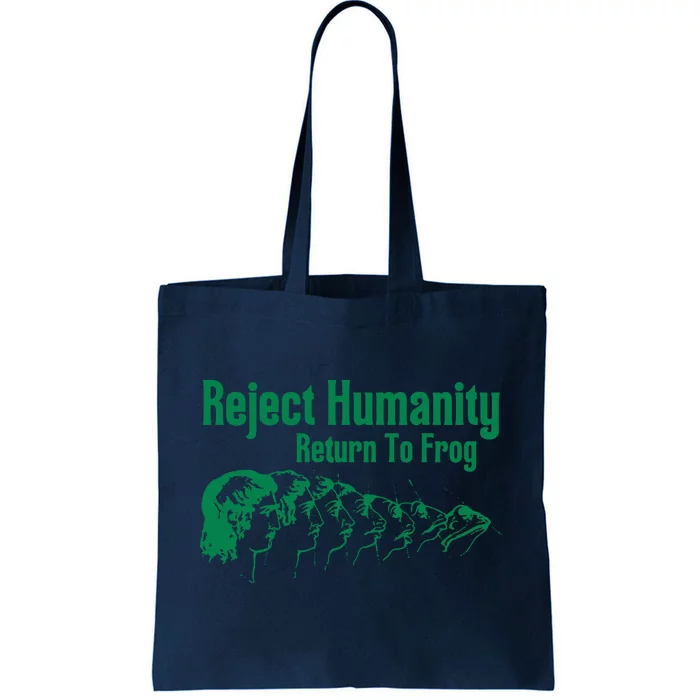 Reject Humanity Return To Frog Tote Bag