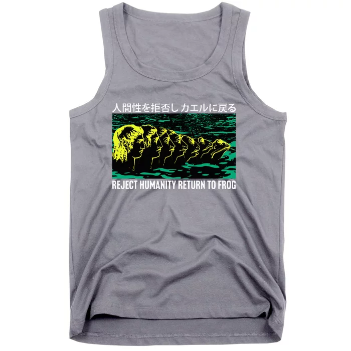 Reject Humanity Return To Frog Japanese Tank Top