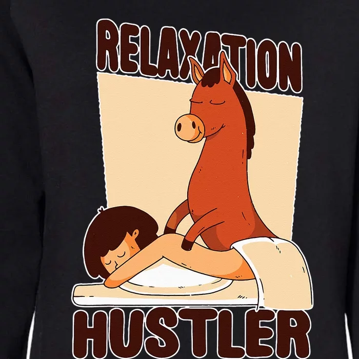 Relaxation Hustler Womens California Wash Sweatshirt