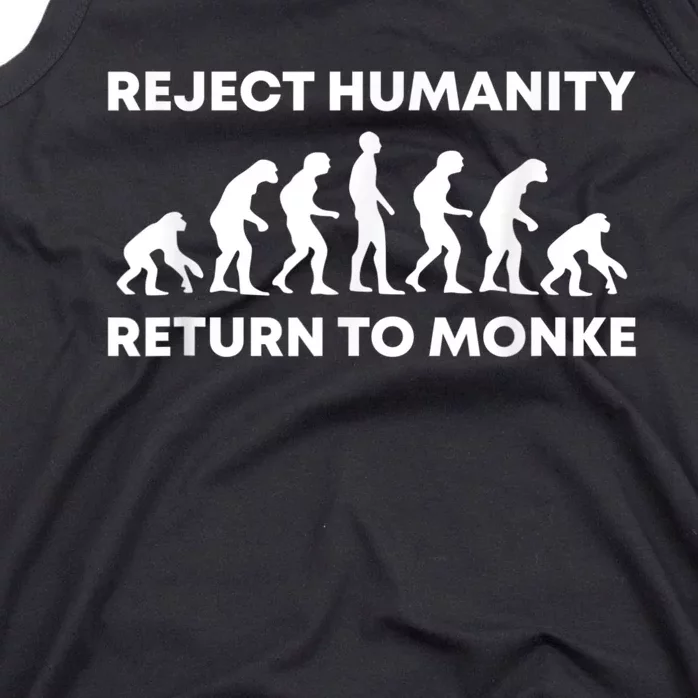 Reject Humanity Return to Monke Evolution Funny Chimp Meme