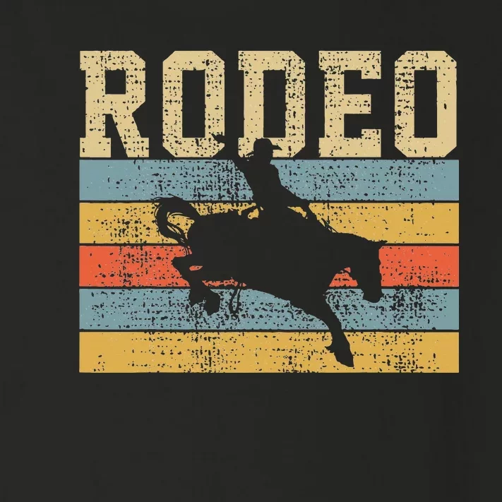 Rodeo Horse Riding Retro Western Country Toddler Long Sleeve Shirt