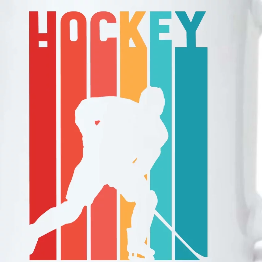 Retro Hockey Black Color Changing Mug