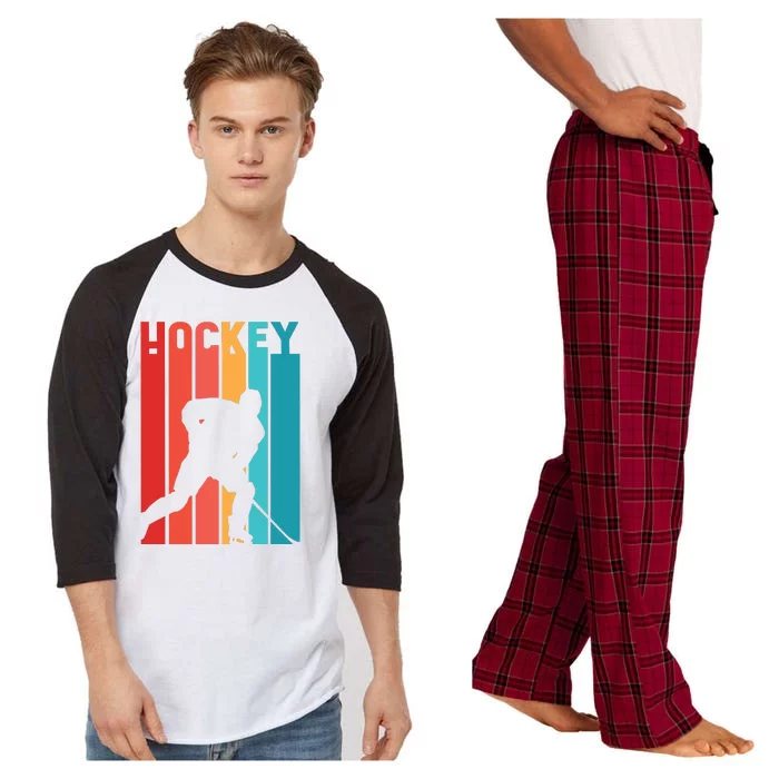 Retro Hockey Raglan Sleeve Pajama Set