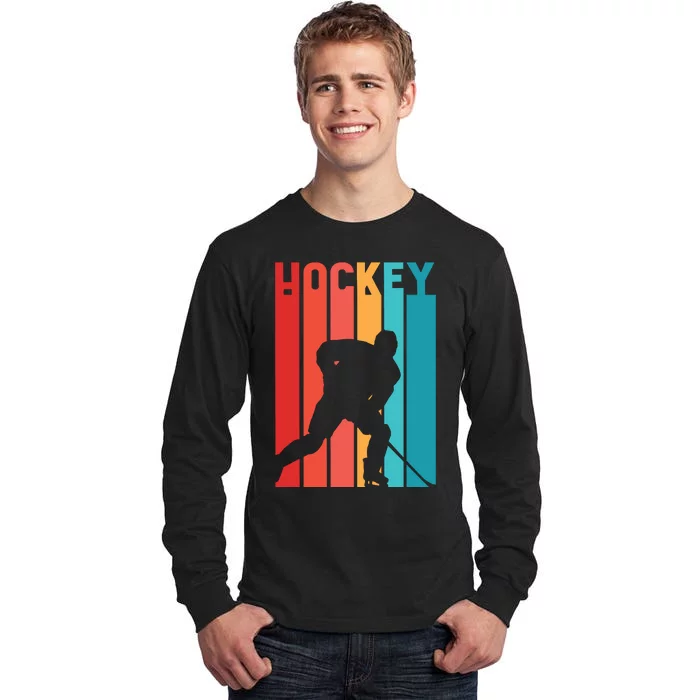 Retro Hockey Tall Long Sleeve T-Shirt