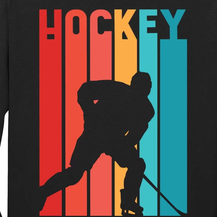 Retro Hockey Tall Long Sleeve T-Shirt