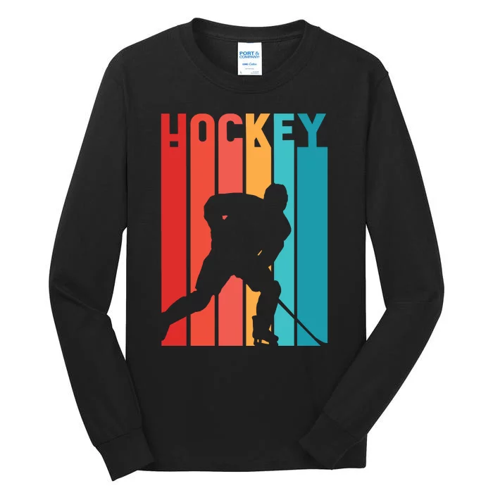 Retro Hockey Tall Long Sleeve T-Shirt