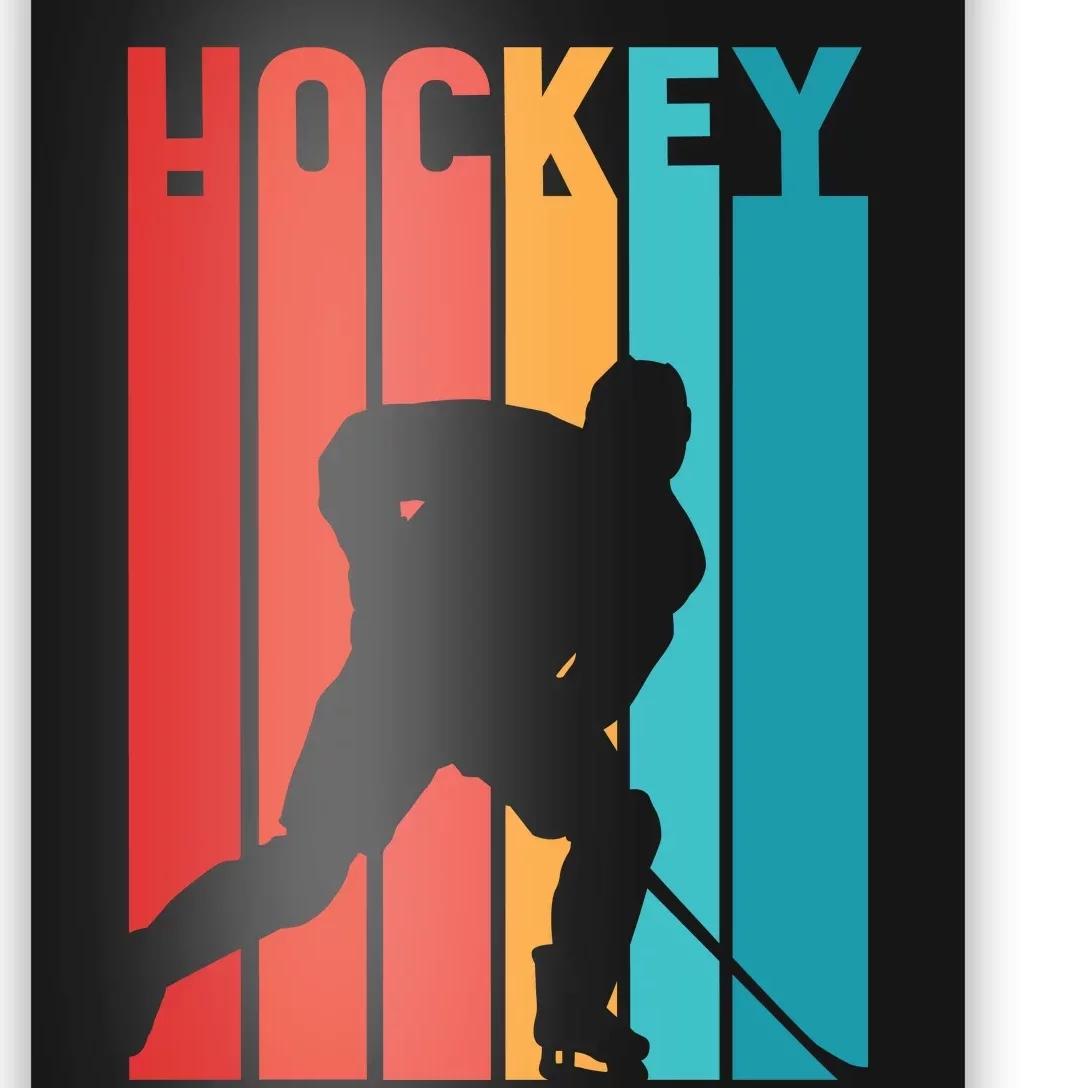 Retro Hockey Poster