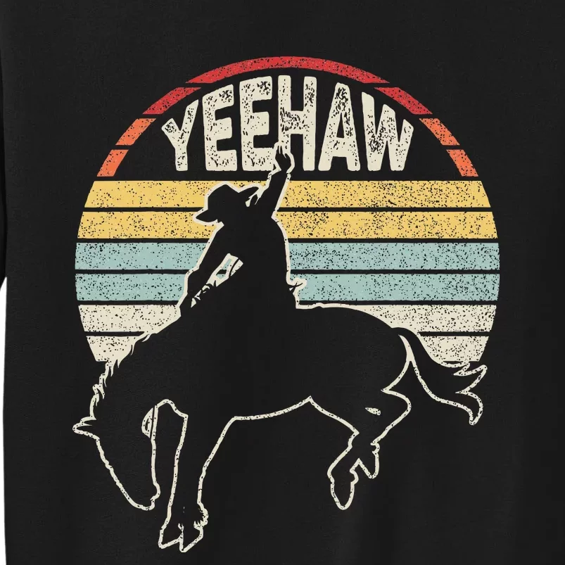 Retro Horse Riding Yeehaw Rodeo Cowboy Western Country Sweatshirt