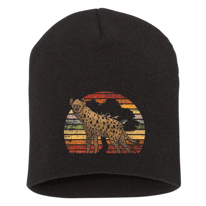 Retro Hyena Short Acrylic Beanie