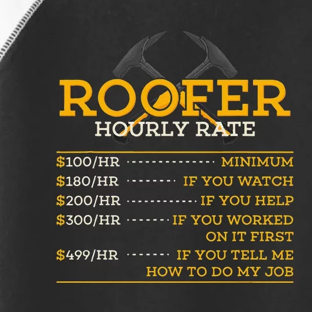 Roofer Hourly Rate Funny Roofer Gift Toddler Fine Jersey T-Shirt