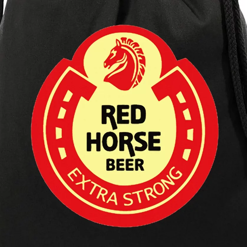 Red Horse Drawstring Bag