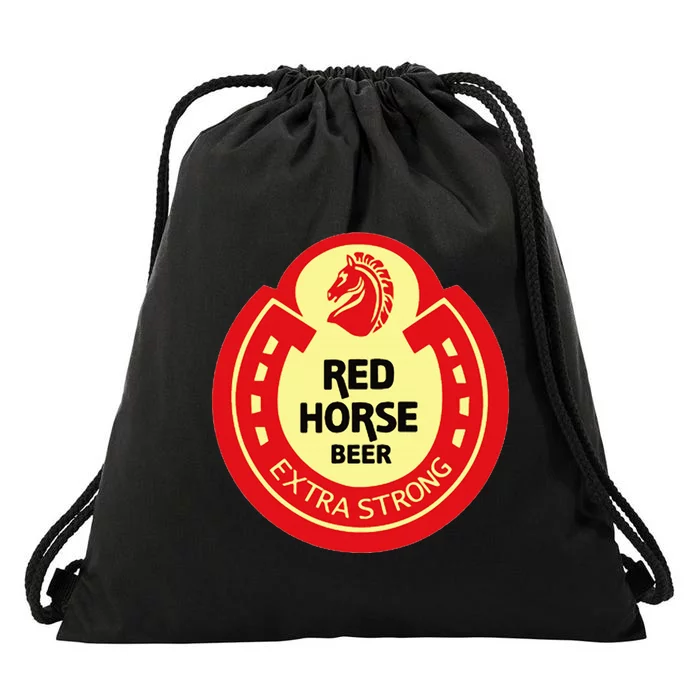 Red Horse Drawstring Bag