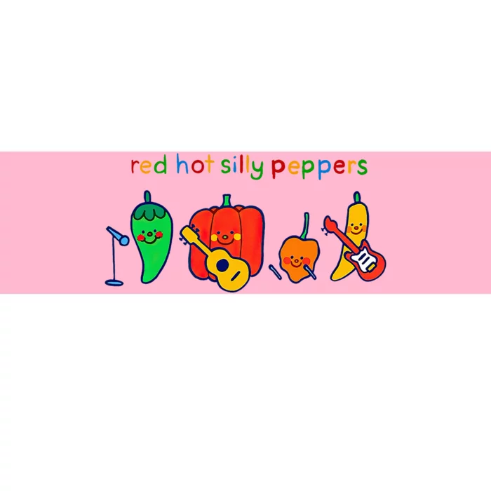 Red Hot Silly Peppers Funny Bumper Sticker