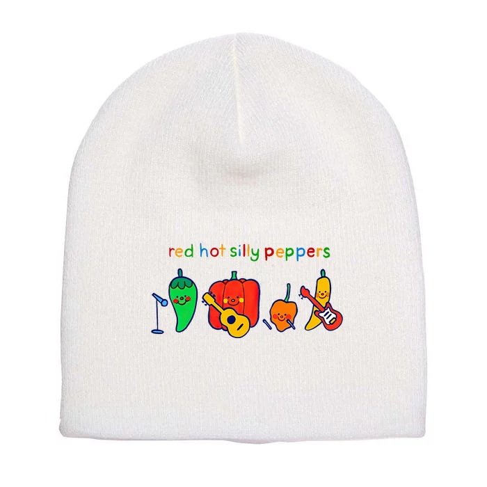 Red Hot Silly Peppers Funny Short Acrylic Beanie