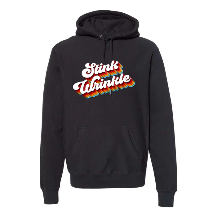 Retro Humor Stink Wrinkle Premium Hoodie