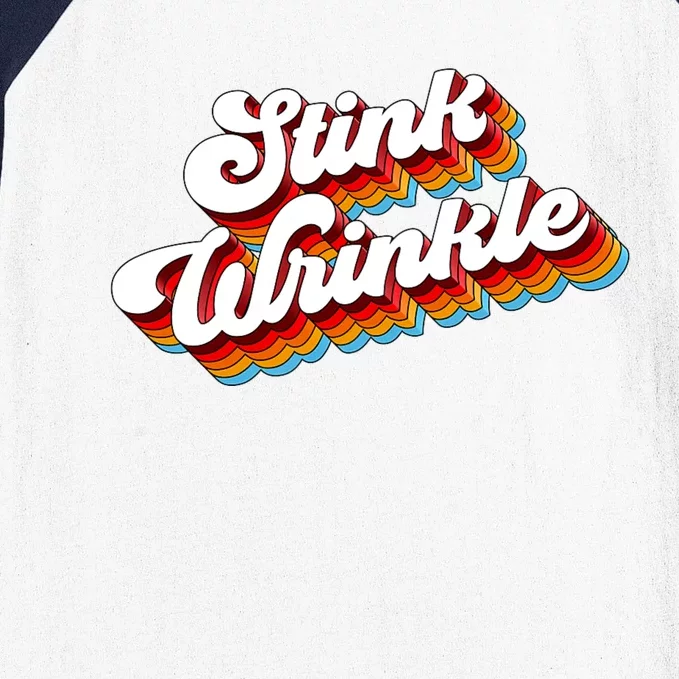 Retro Humor Stink Wrinkle Baseball Sleeve Shirt