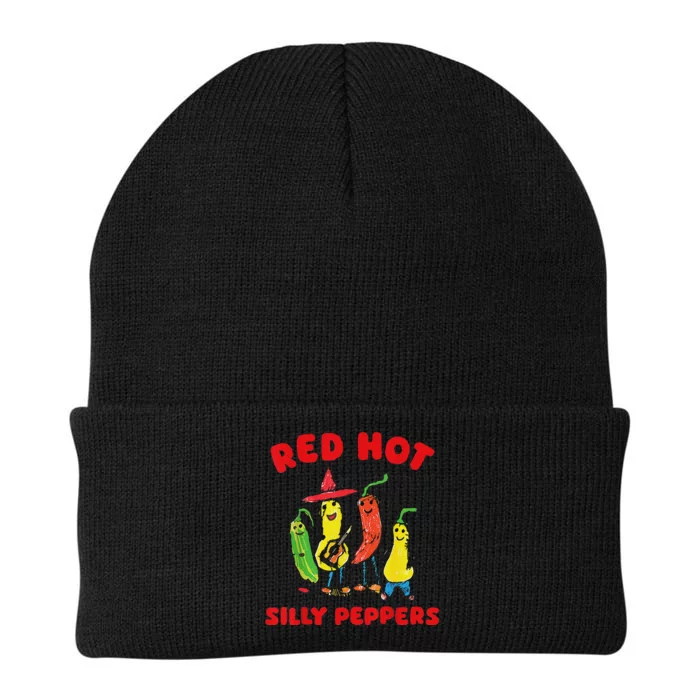 Red Hot Silly Peppers Fun Design Knit Cap Winter Beanie