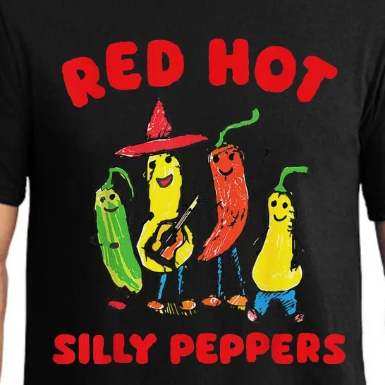 Red Hot Silly Peppers Fun Design Pajama Set