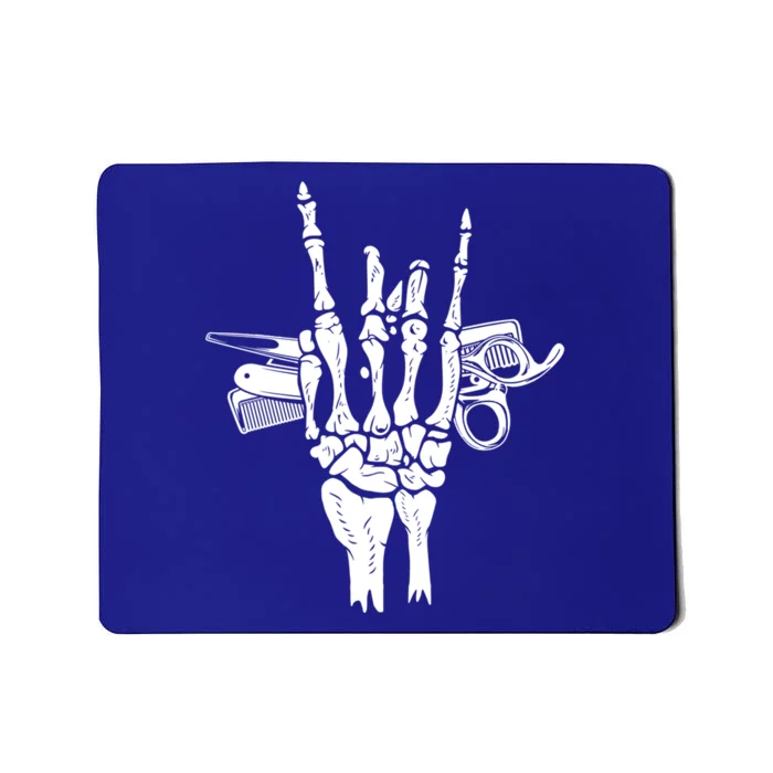 Rock Hand Skeleton Barber Hairstylist Hairdresser Cute Gift Mousepad