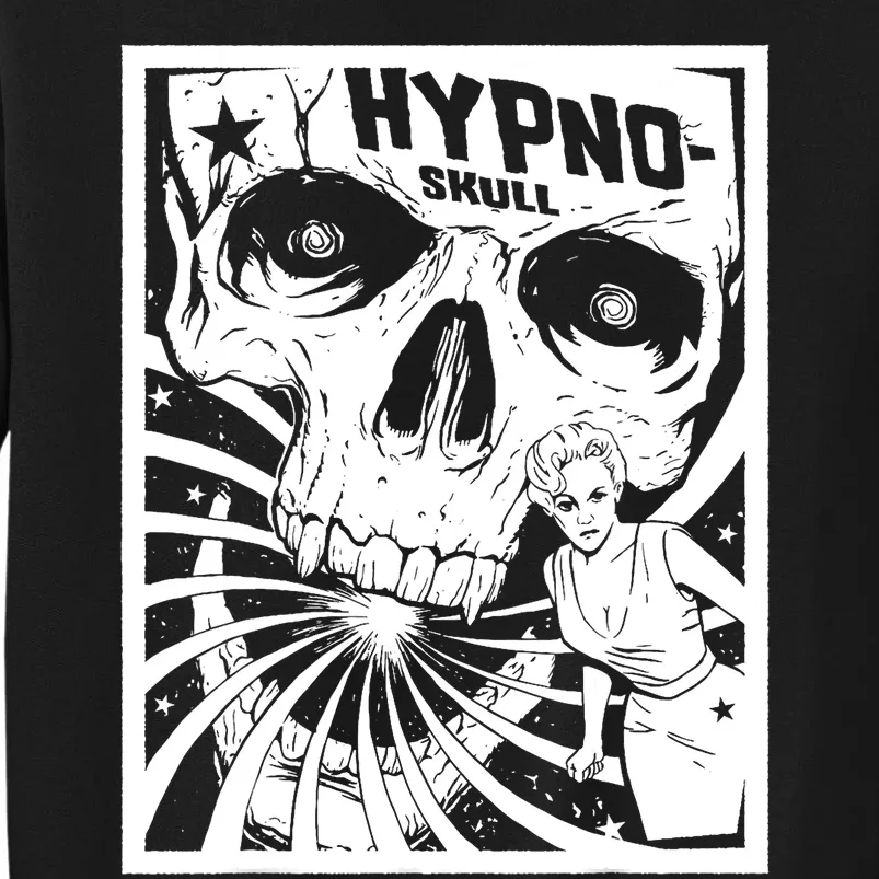 Retro Hypno Skull Horror Movie Poster Style Sweatshirt