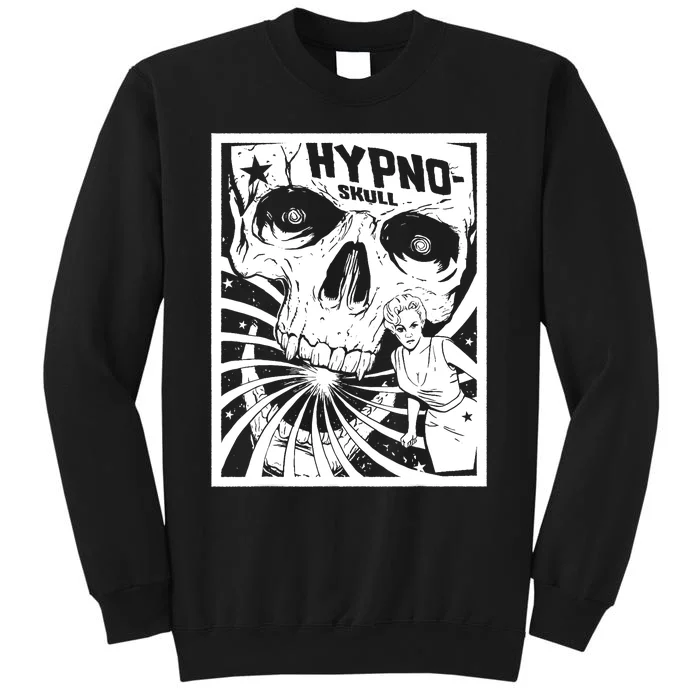 Retro Hypno Skull Horror Movie Poster Style Sweatshirt