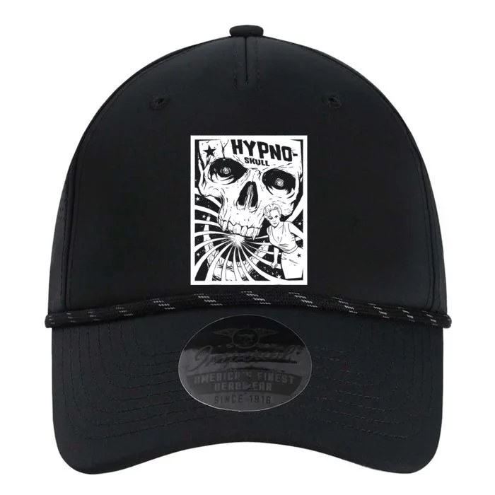 Retro Hypno Skull Horror Movie Poster Style Performance The Dyno Cap