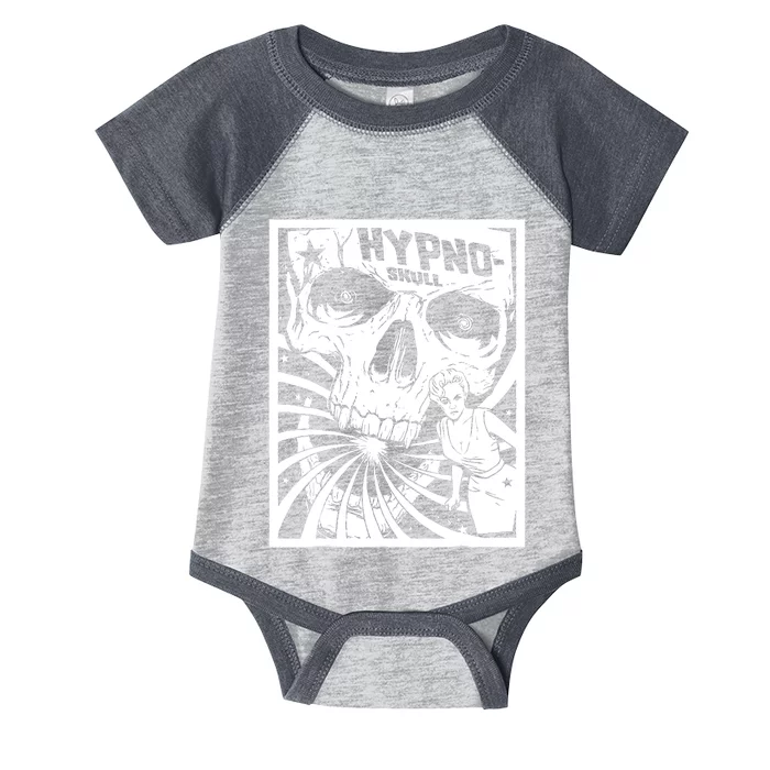 Retro Hypno Skull Horror Movie Poster Style Infant Baby Jersey Bodysuit