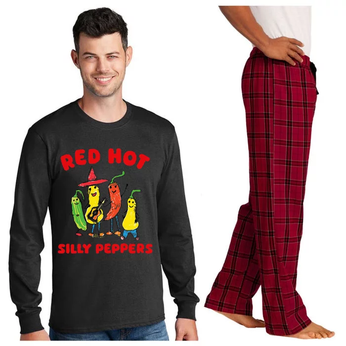 Red Hot Silly Peppers Long Sleeve Pajama Set