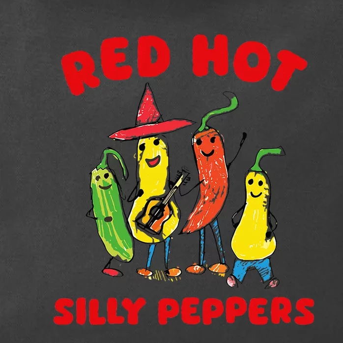 Red Hot Silly Peppers Zip Tote Bag