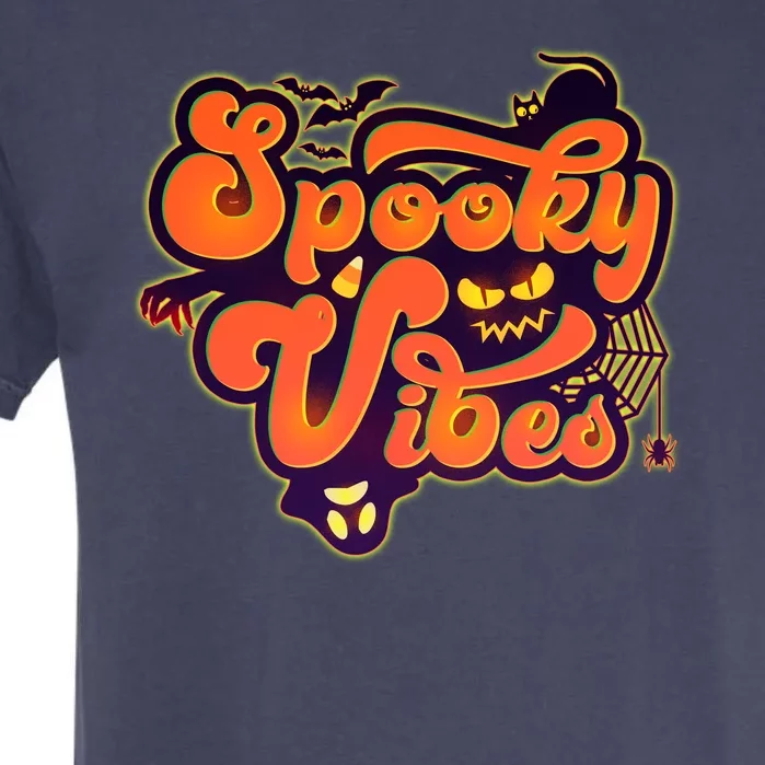 Retro Halloween Spooky Vibes Garment-Dyed Heavyweight T-Shirt