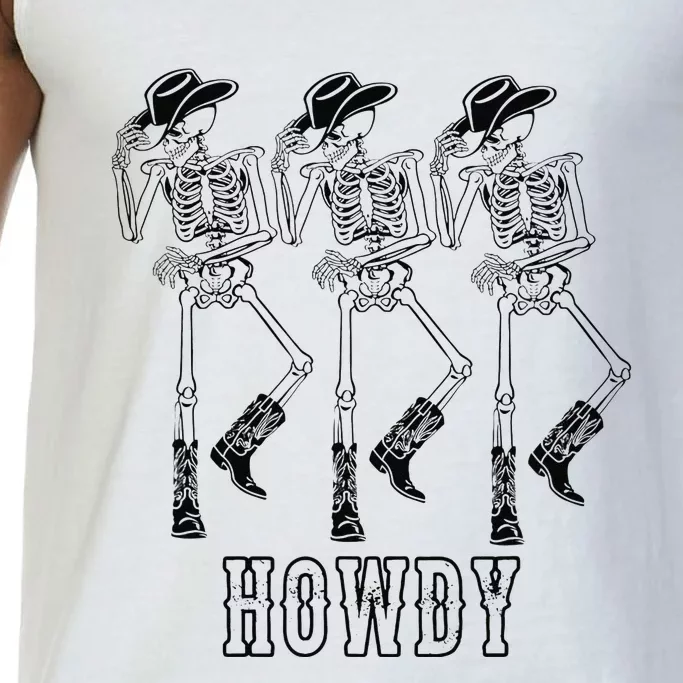 Retro Howdy Skeleton Cow Dancing Cow Boots Horse Comfort Colors® Tank Top